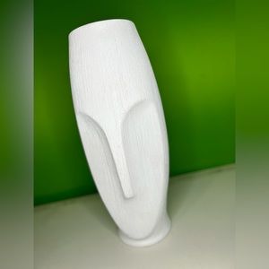 Modern abstract face vase